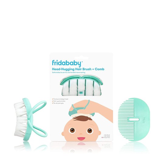 Fridababy Head-Hugging Hair Brush & Comb Set image number 1